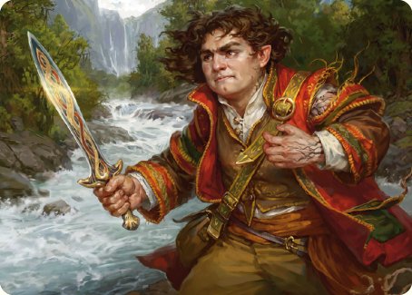 Frodo Baggins Art Card (16/81) [The Lord of the Rings: Tales of Middle-earth Art Series] | L.A. Mood Comics and Games