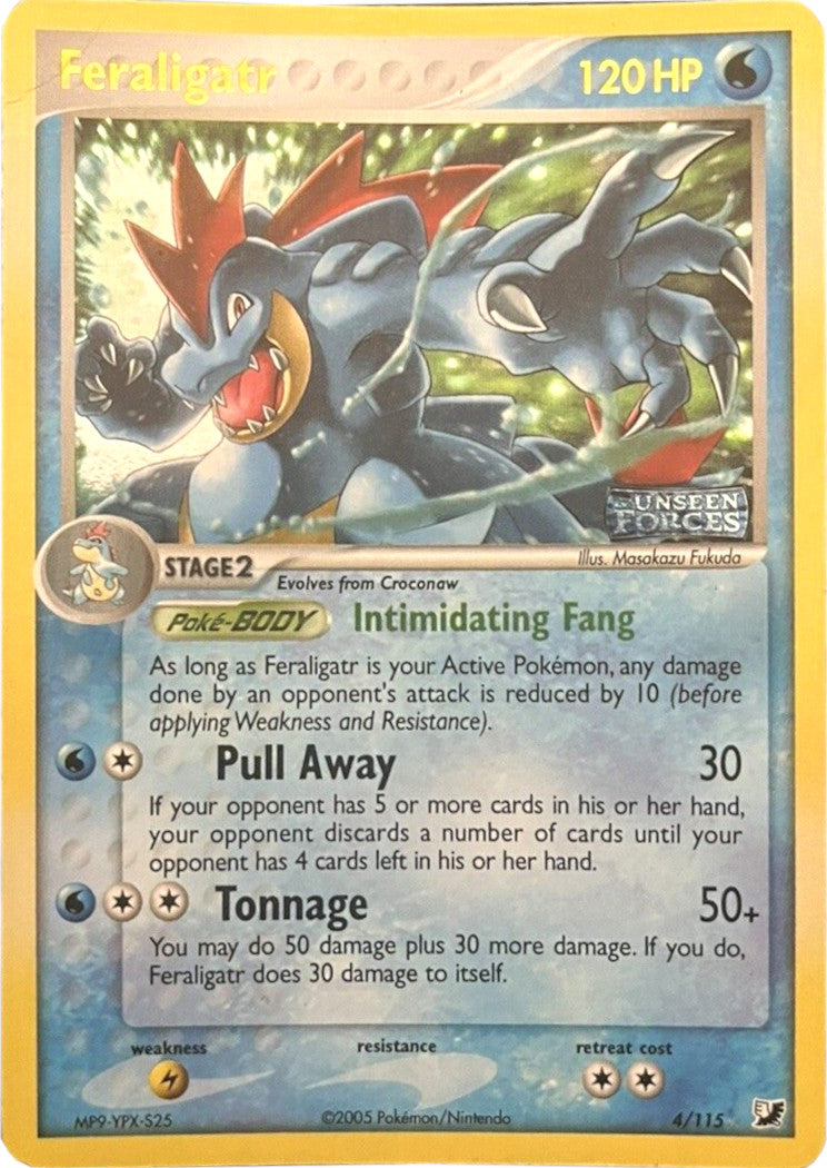 Feraligatr (4/115) (Stamped) [EX: Unseen Forces] | L.A. Mood Comics and Games