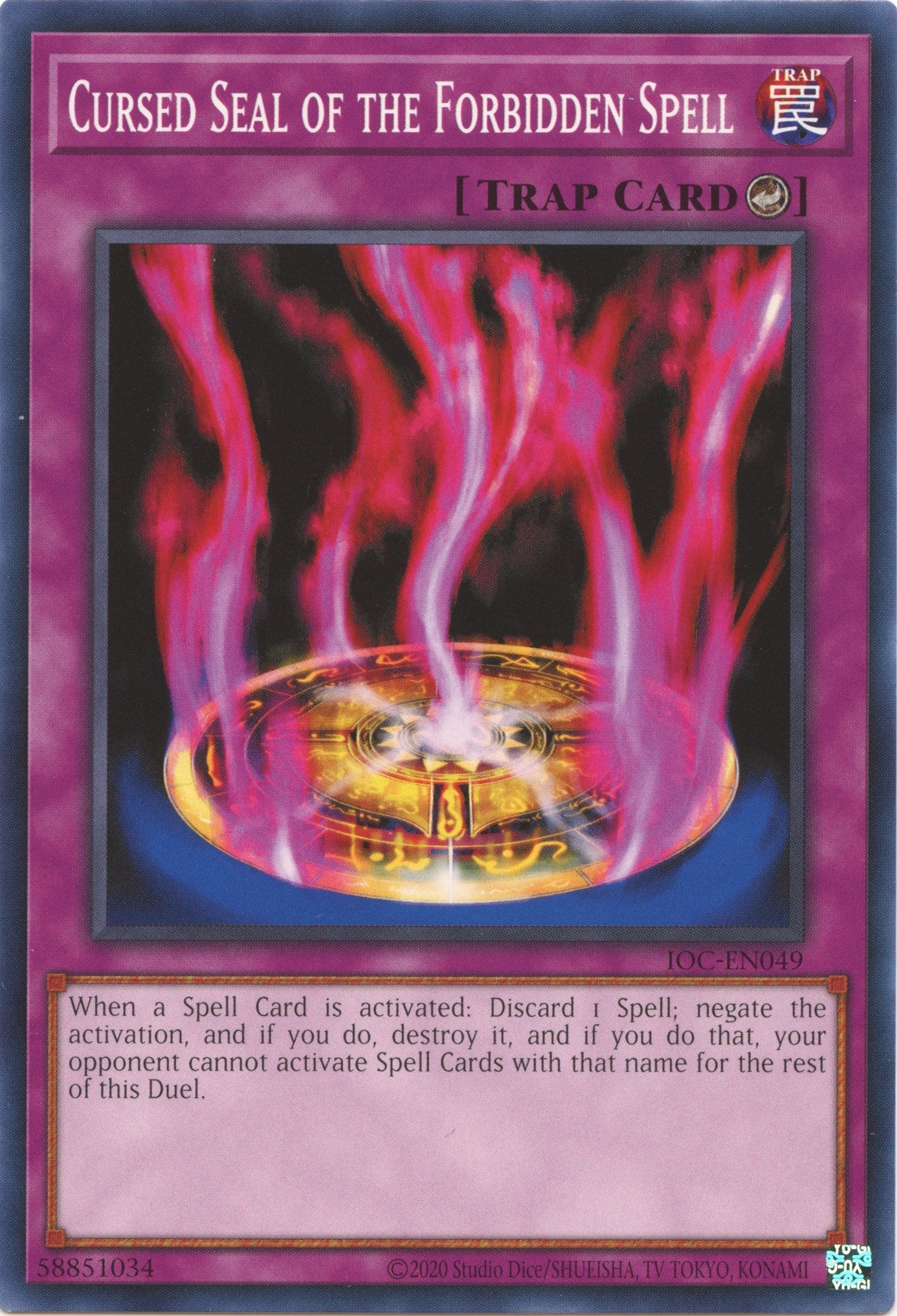 Cursed Seal of the Forbidden Spell (25th Anniversary) [IOC-EN049] Common | L.A. Mood Comics and Games