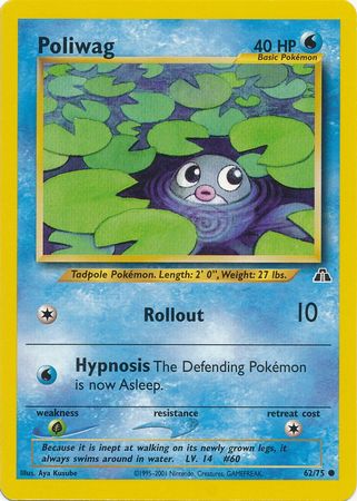 Poliwag (62/75) [Neo Discovery Unlimited] | L.A. Mood Comics and Games