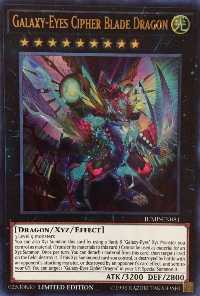 Galaxy-Eyes Cipher Blade Dragon [JUMP-EN081] Ultra Rare | L.A. Mood Comics and Games