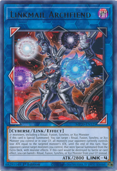 Linkmail Archfiend [MP20-EN125] Rare | L.A. Mood Comics and Games