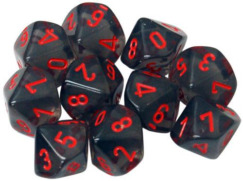 Chessex: Translucent D10 Dice Set | L.A. Mood Comics and Games