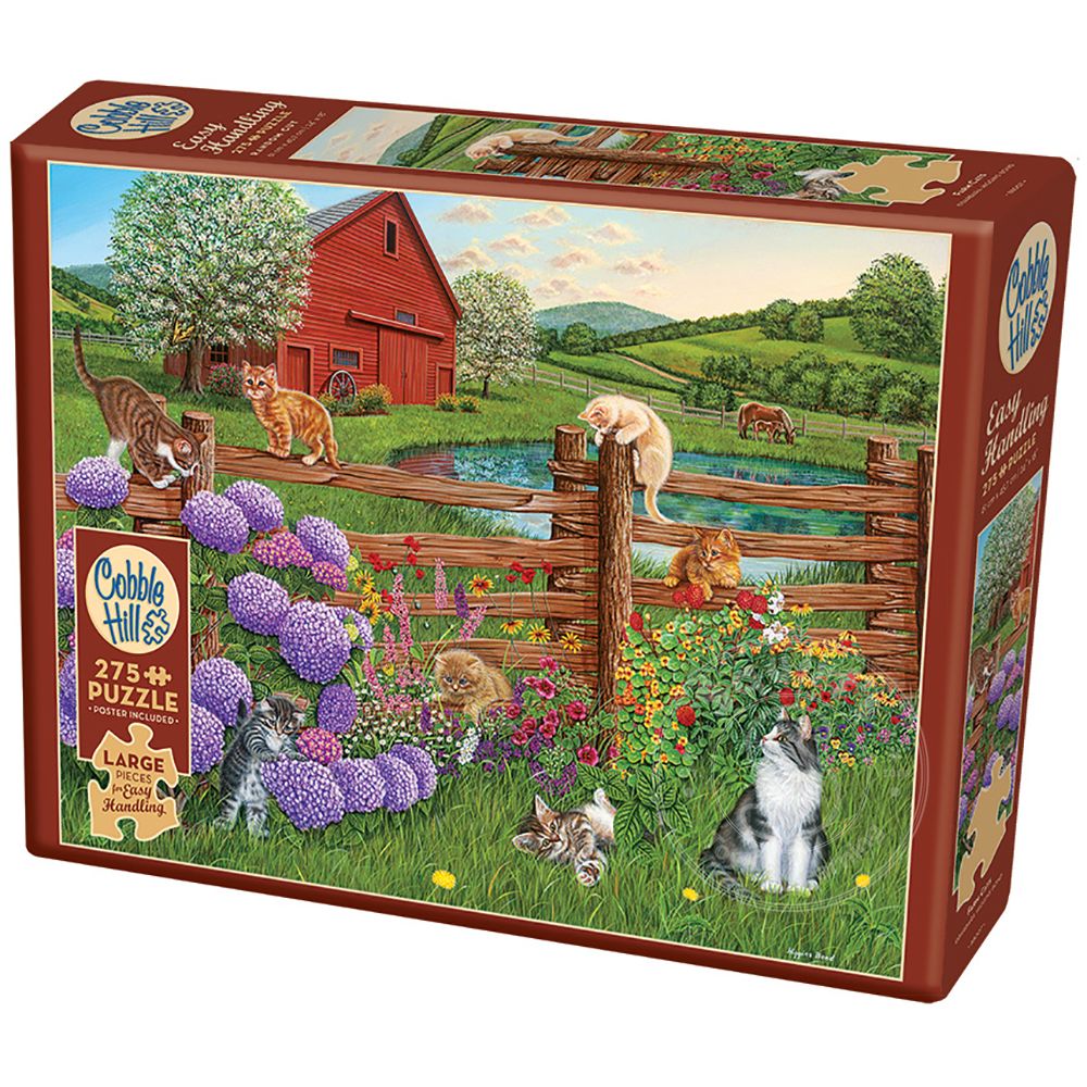 Puzzle 275 Farm Cats | L.A. Mood Comics and Games