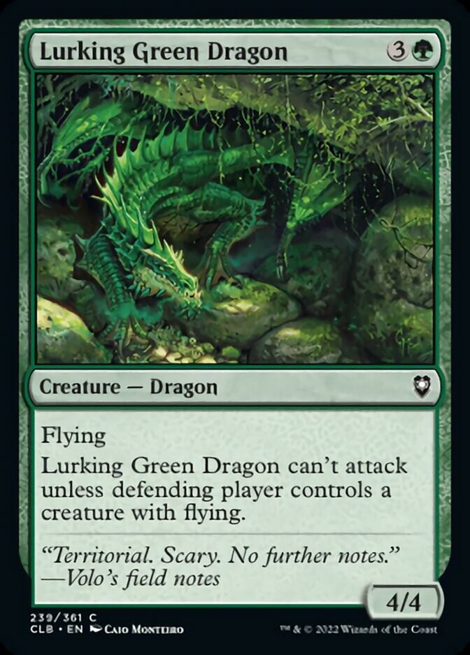 Lurking Green Dragon [Commander Legends: Battle for Baldur's Gate] | L.A. Mood Comics and Games