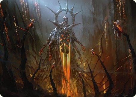 Solphim, Mayhem Dominus Art Card [Phyrexia: All Will Be One Art Series] | L.A. Mood Comics and Games