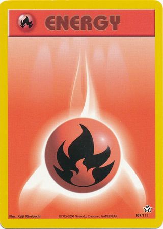 Fire Energy (107/111) [Neo Genesis Unlimited] | L.A. Mood Comics and Games