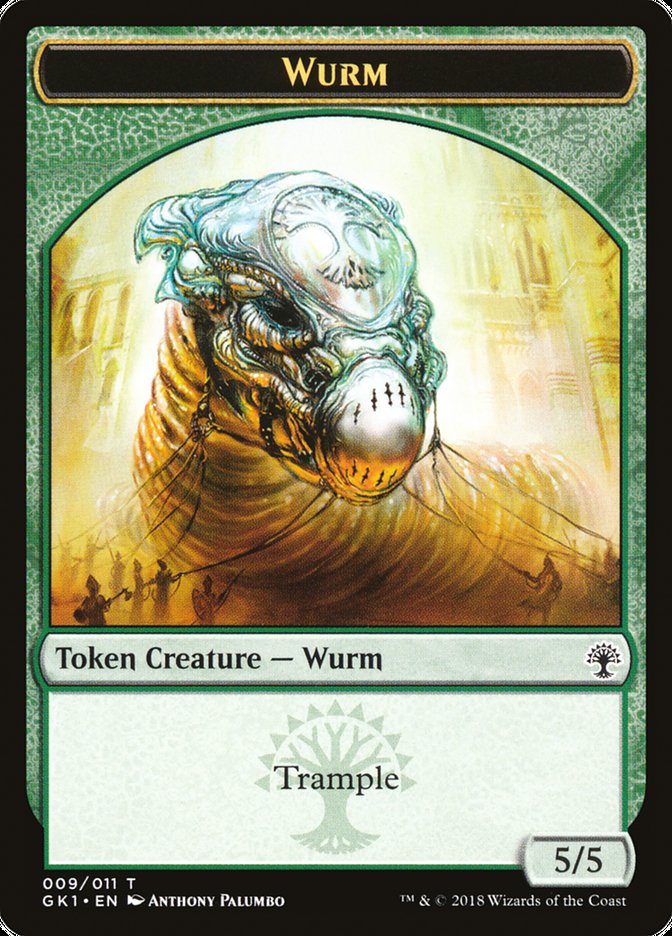 Wurm // Saproling Double-Sided Token [Guilds of Ravnica Guild Kit Tokens] | L.A. Mood Comics and Games