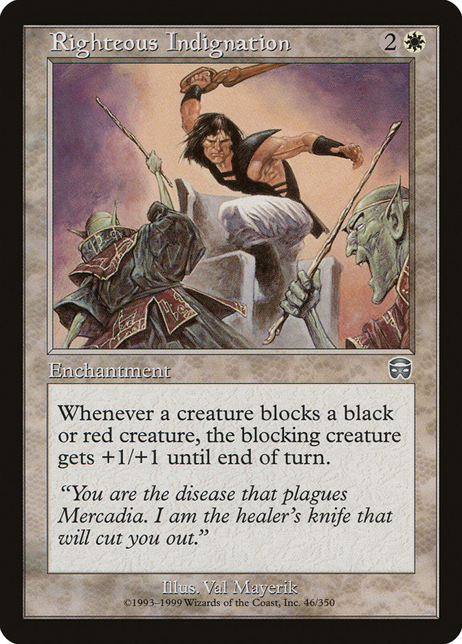 Righteous Indignation [Mercadian Masques] | L.A. Mood Comics and Games