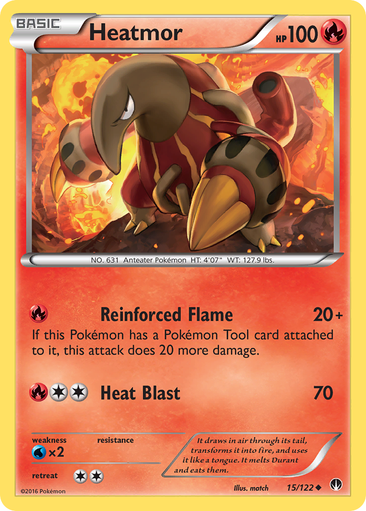 Heatmor (15/122) [XY: BREAKpoint] | L.A. Mood Comics and Games