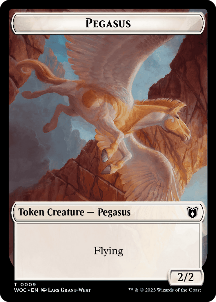 Pirate // Pegasus Double-Sided Token [Wilds of Eldraine Commander Tokens] | L.A. Mood Comics and Games