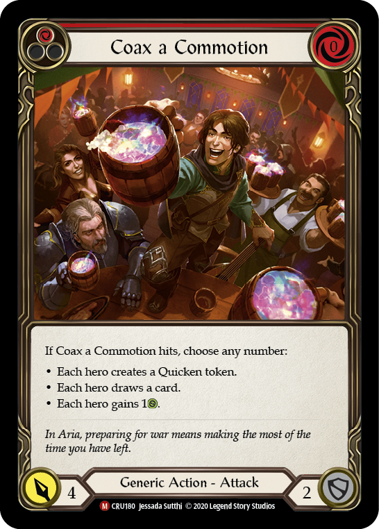 Coax a Commotion [CRU180] (Crucible of War)  1st Edition Rainbow Foil | L.A. Mood Comics and Games