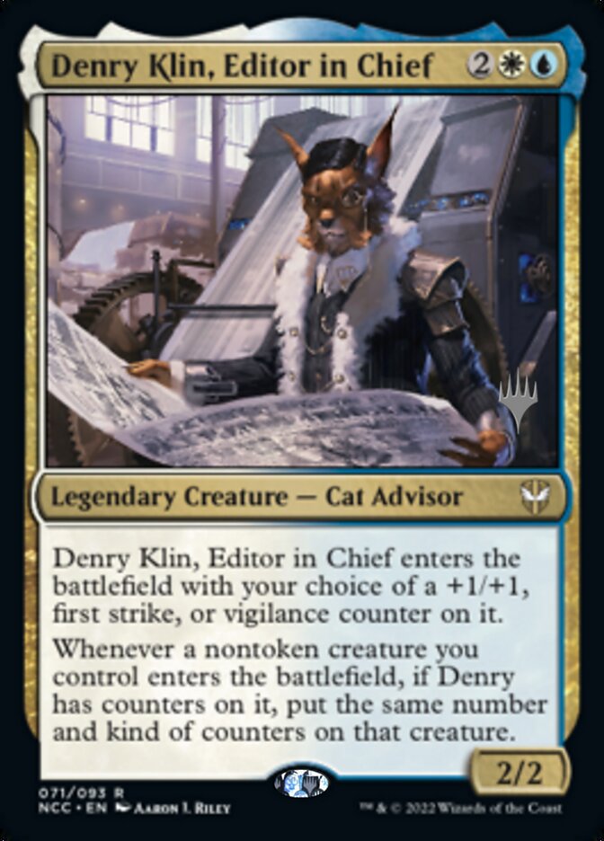 Denry Klin, Editor in Chief (Promo Pack) [Streets of New Capenna Commander Promos] | L.A. Mood Comics and Games