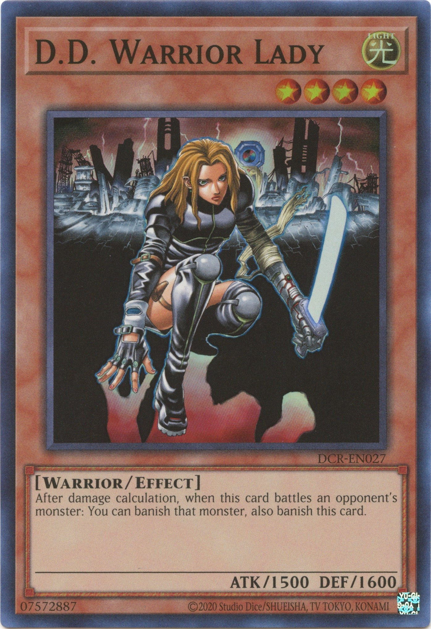 D.D. Warrior Lady (25th Anniversary) [DCR-EN027] Super Rare | L.A. Mood Comics and Games