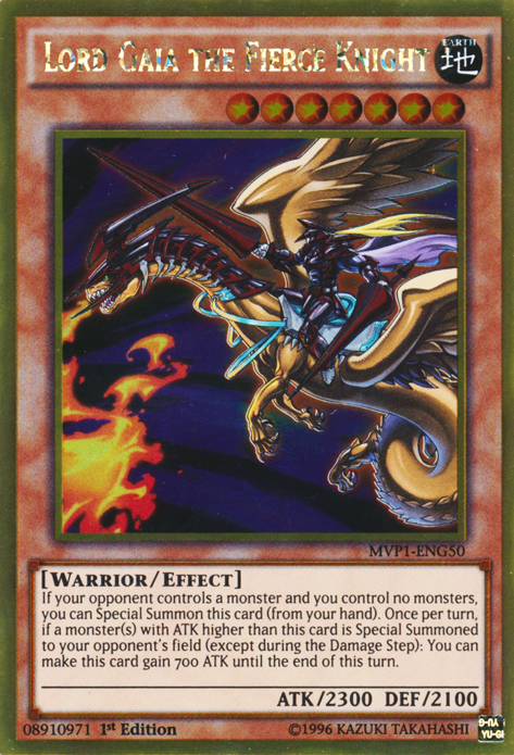 Lord Gaia the Fierce Knight [MVP1-ENG50] Gold Rare | L.A. Mood Comics and Games