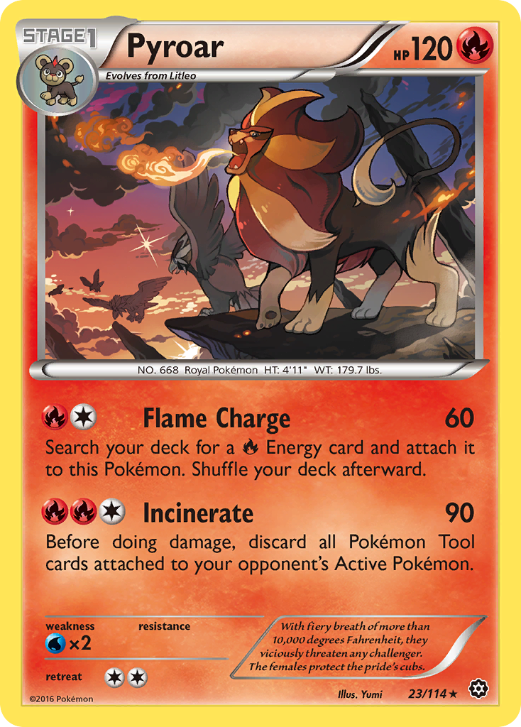 Pyroar (23/114) [XY: Steam Siege] | L.A. Mood Comics and Games