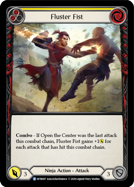 Fluster Fist (Yellow) [U-WTR087] (Welcome to Rathe Unlimited)  Unlimited Rainbow Foil | L.A. Mood Comics and Games