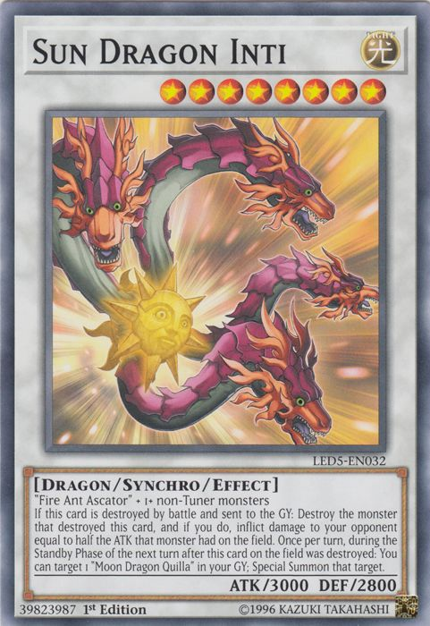Sun Dragon Inti [LED5-EN032] Common | L.A. Mood Comics and Games