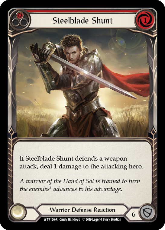 Steelblade Shunt (Red) [WTR126-R] (Welcome to Rathe)  Alpha Print Normal | L.A. Mood Comics and Games