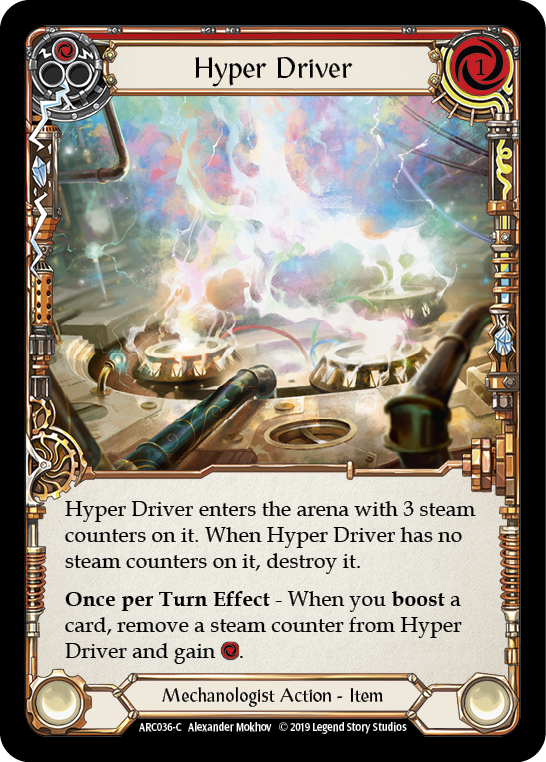 Hyper Driver [ARC036-C] (Arcane Rising)  1st Edition Rainbow Foil | L.A. Mood Comics and Games