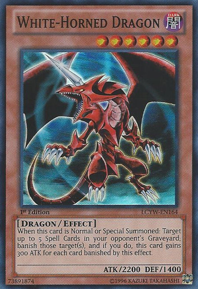 White-Horned Dragon [LCYW-EN164] Super Rare | L.A. Mood Comics and Games