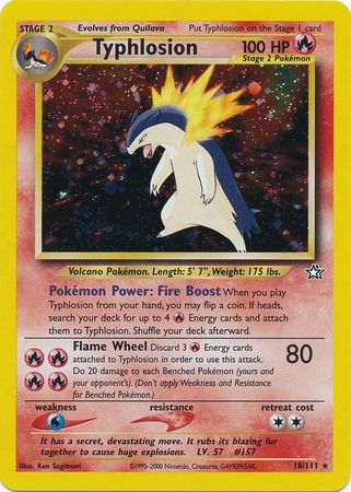 Typhlosion (18/111) [Neo Genesis Unlimited] | L.A. Mood Comics and Games