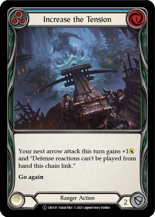 Increase the Tension (Blue) [U-CRU137] (Crucible of War Unlimited)  Unlimited Rainbow Foil | L.A. Mood Comics and Games