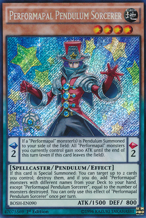 Performapal Pendulum Sorcerer [BOSH-EN090] Secret Rare | L.A. Mood Comics and Games