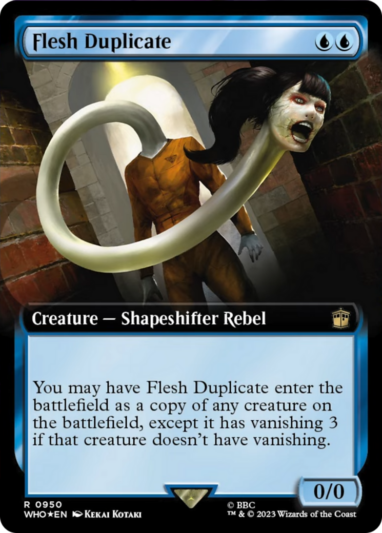 Flesh Duplicate (Extended Art) (Surge Foil) [Doctor Who] | L.A. Mood Comics and Games