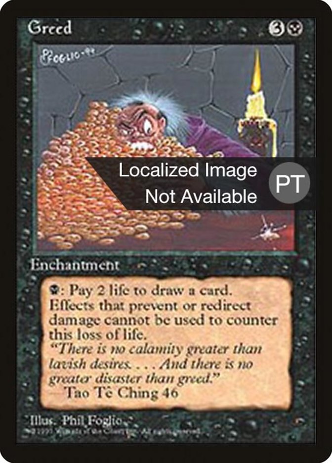 Greed [Fourth Edition (Foreign Black Border)] | L.A. Mood Comics and Games