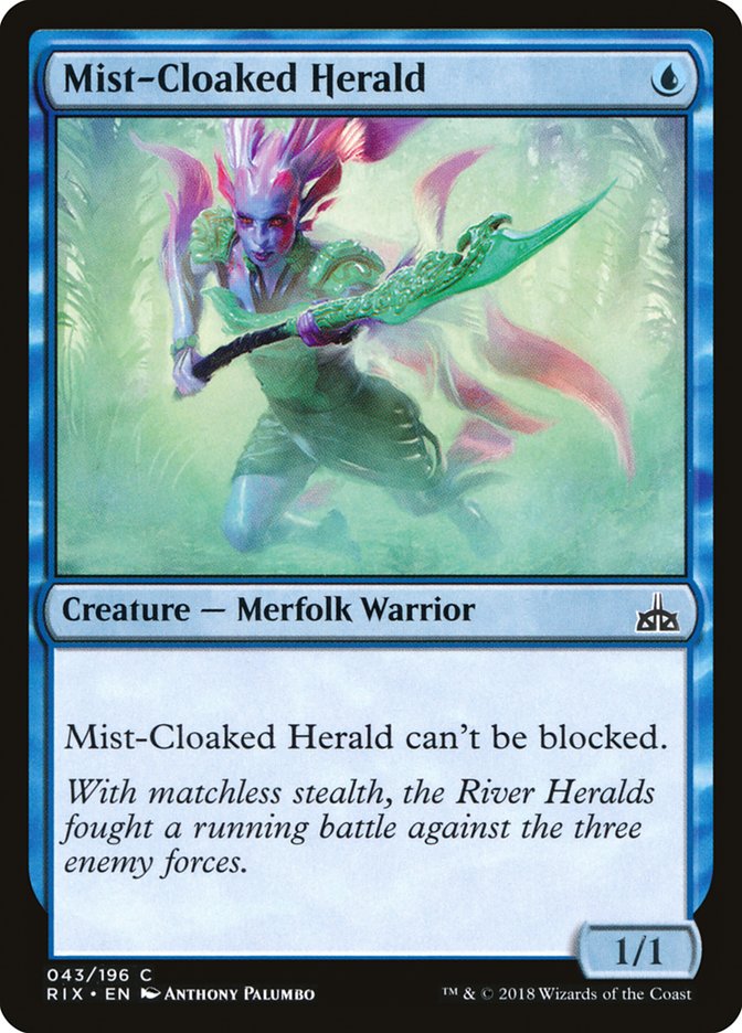 Mist-Cloaked Herald [Rivals of Ixalan] | L.A. Mood Comics and Games