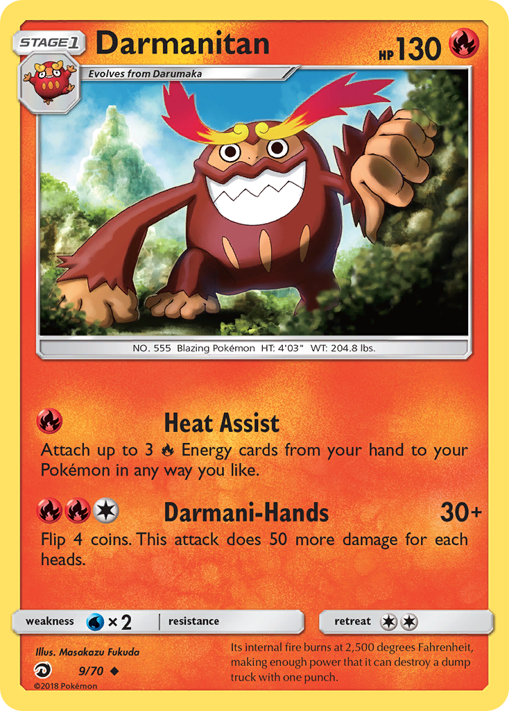 Darmanitan (9/70) [Sun & Moon: Dragon Majesty] | L.A. Mood Comics and Games