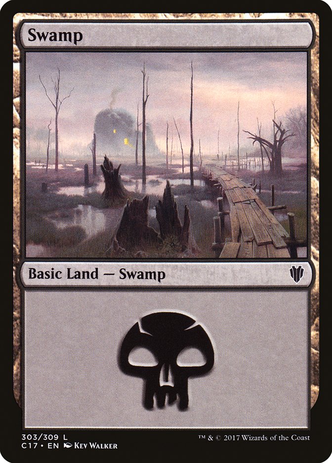 Swamp (303) [Commander 2017] | L.A. Mood Comics and Games