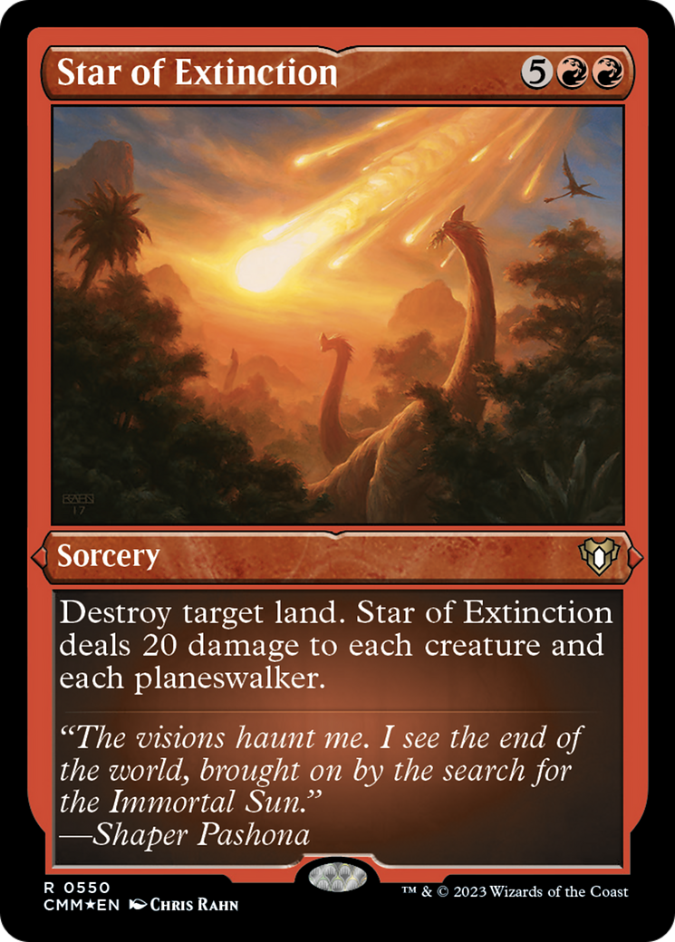 Star of Extinction (Foil Etched) [Commander Masters] | L.A. Mood Comics and Games