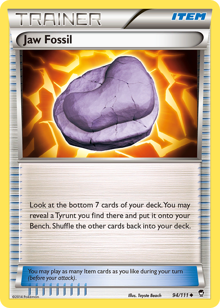 Jaw Fossil (94/111) [XY: Furious Fists] | L.A. Mood Comics and Games