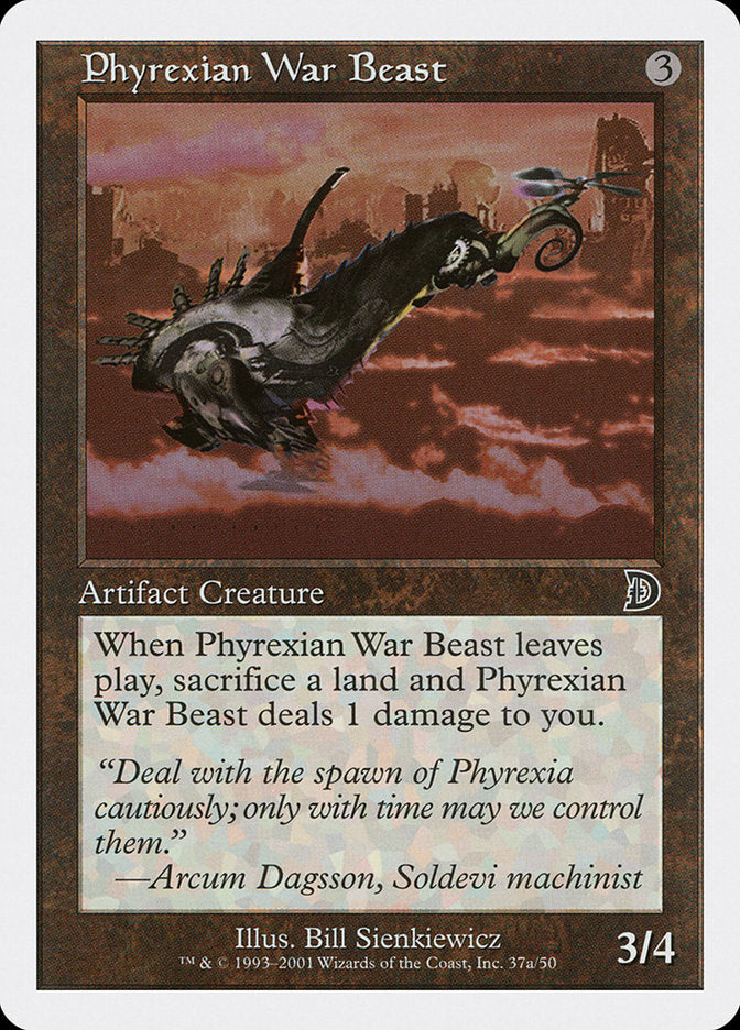 Phyrexian War Beast (Signature on Left) [Deckmasters] | L.A. Mood Comics and Games
