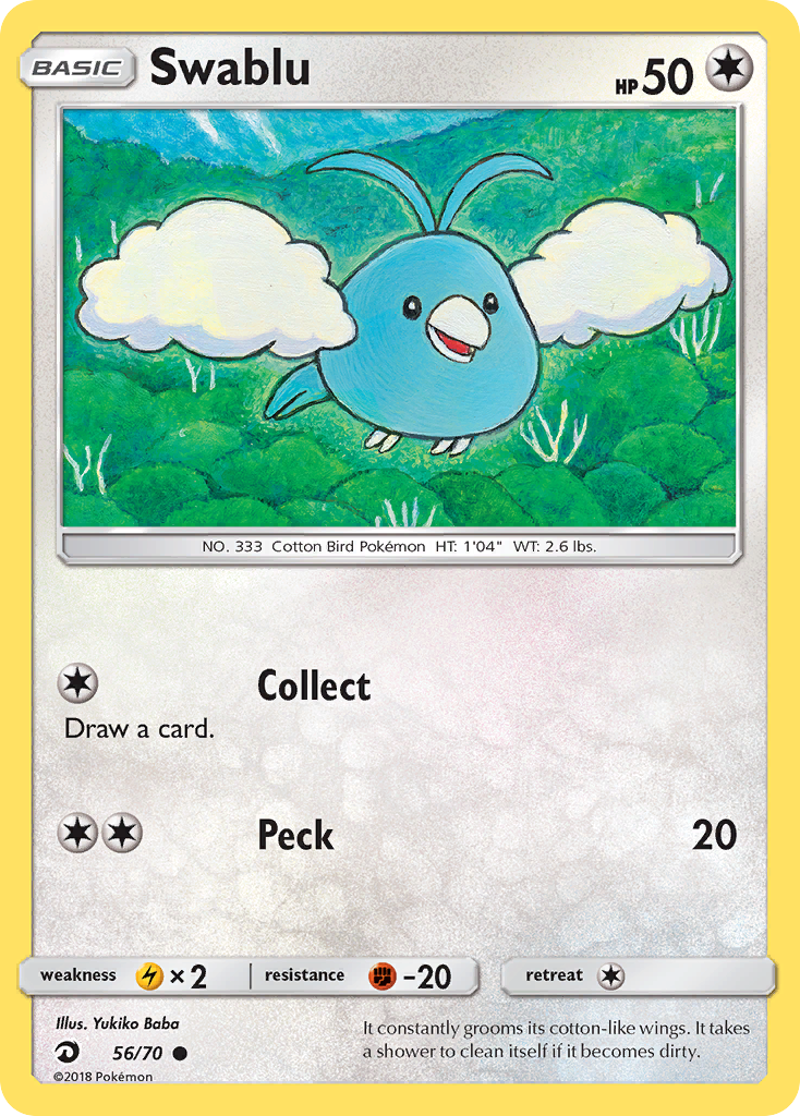 Swablu (56/70) [Sun & Moon: Dragon Majesty] | L.A. Mood Comics and Games