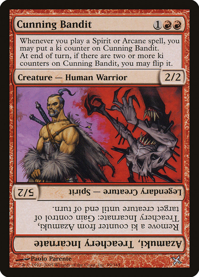 Cunning Bandit // Azamuki, Treachery Incarnate [Betrayers of Kamigawa] | L.A. Mood Comics and Games