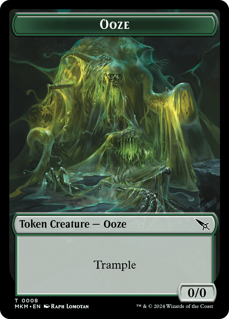 Detective // Ooze Double-Sided Token [Murders at Karlov Manor Tokens] | L.A. Mood Comics and Games