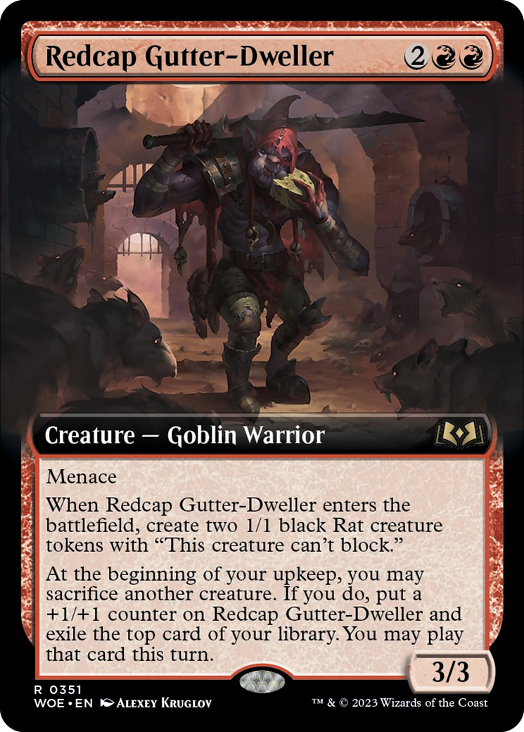 Redcap Gutter-Dweller (Extended Art) [Wilds of Eldraine] | L.A. Mood Comics and Games