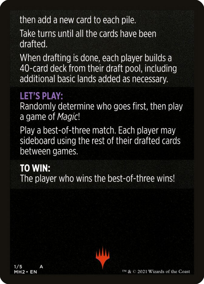 Winchester Draft (Magic Minigame) [Modern Horizons 2 Minigame] | L.A. Mood Comics and Games