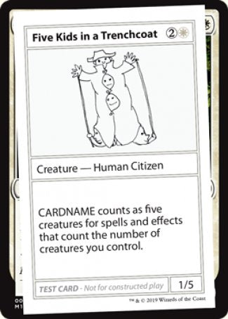 Five Kids in a Trenchcoat (2021 Edition) [Mystery Booster Playtest Cards] | L.A. Mood Comics and Games
