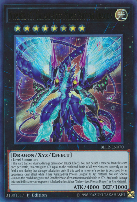 Number 62: Galaxy-Eyes Prime Photon Dragon [BLLR-EN070] Ultra Rare | L.A. Mood Comics and Games