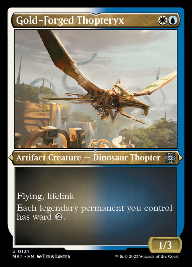 Gold-Forged Thopteryx (Foil Etched) [March of the Machine: The Aftermath] | L.A. Mood Comics and Games