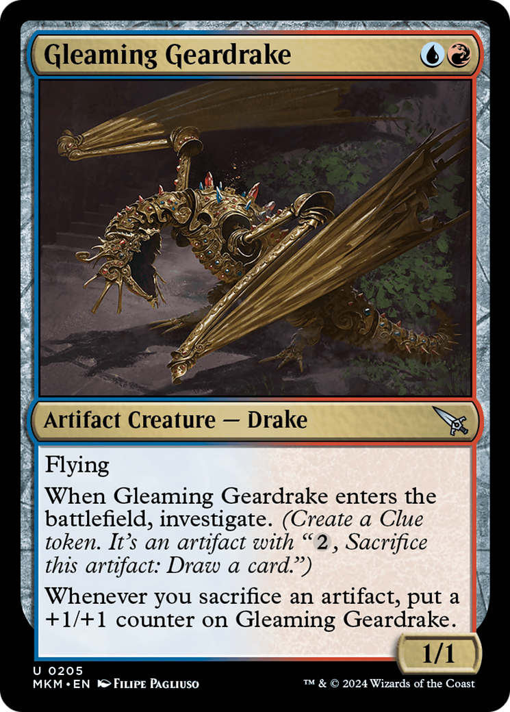 Gleaming Geardrake [Murders at Karlov Manor] | L.A. Mood Comics and Games