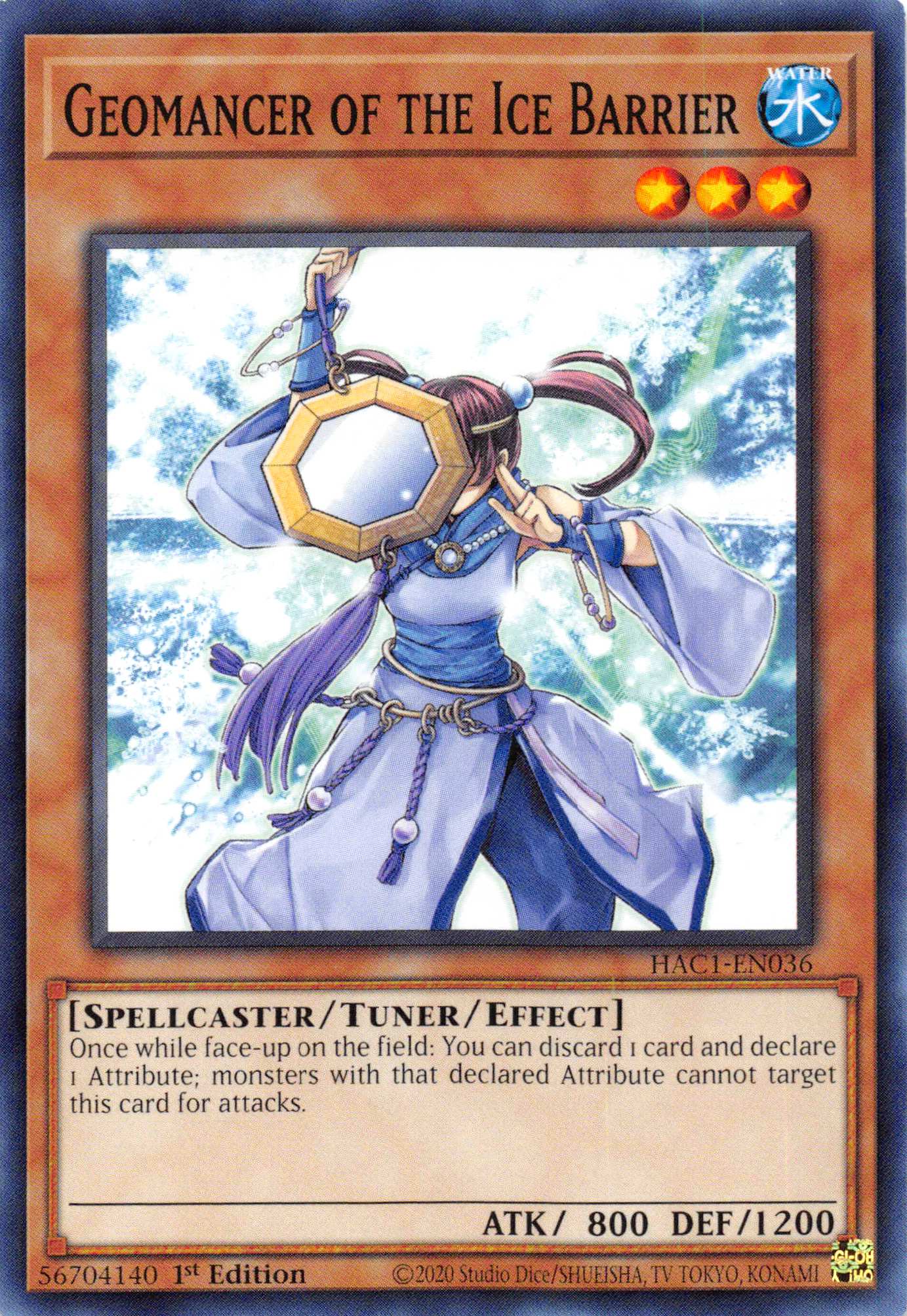 Geomancer of the Ice Barrier (Duel Terminal) [HAC1-EN036] Parallel Rare | L.A. Mood Comics and Games