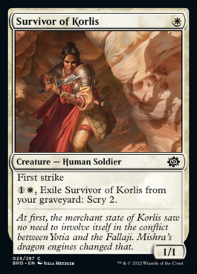 Survivor of Korlis [The Brothers' War] | L.A. Mood Comics and Games