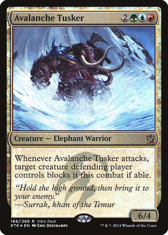 Avalanche Tusker (Intro Pack) [Khans of Tarkir Promos] | L.A. Mood Comics and Games
