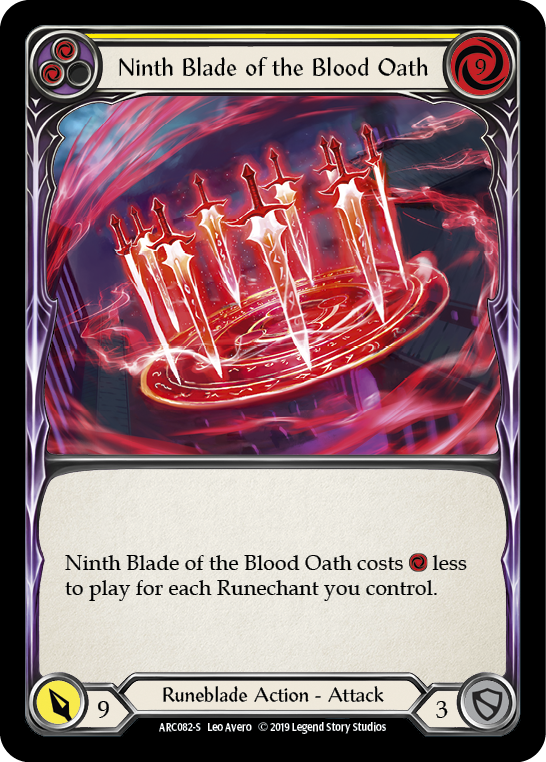 Ninth Blade of the Blood Oath [ARC082-S] (Arcane Rising)  1st Edition Normal | L.A. Mood Comics and Games