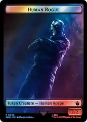 Human Rogue // Cyberman Double-Sided Token (Surge Foil) [Doctor Who Tokens] | L.A. Mood Comics and Games